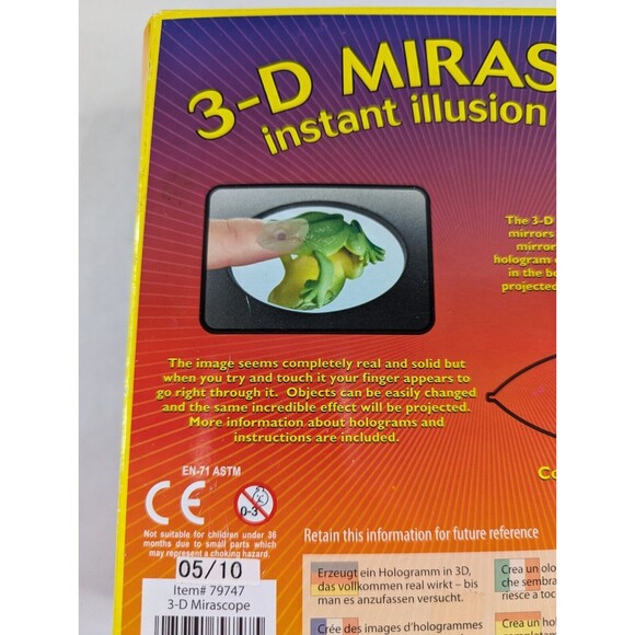 3-D Mirascope Instant Optical Illusion Maker Hologram‎ Maker Science Toy Frog - Picture 4 of 10